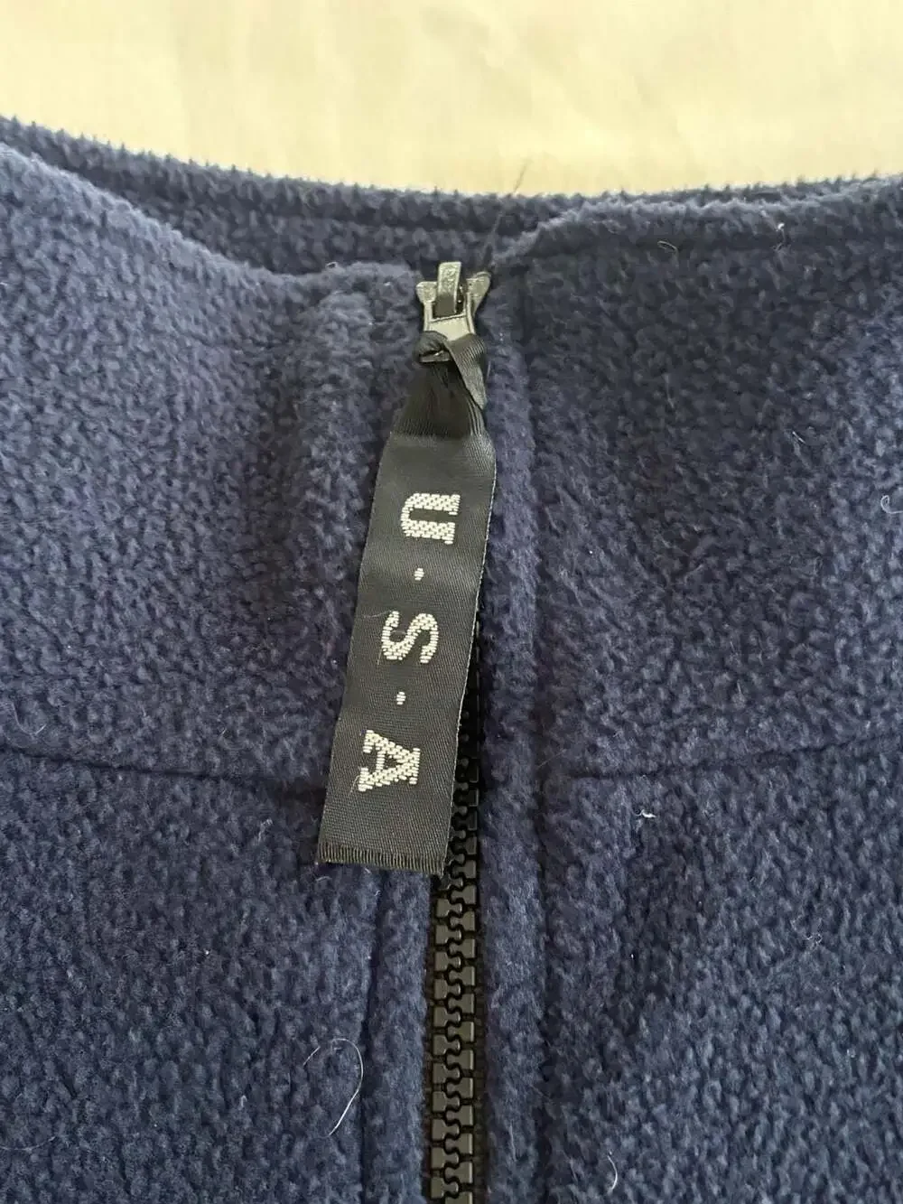 Vintage USA Olympic Rings Navy Blue Full Zip Fleece Jacket XXL Made In USA